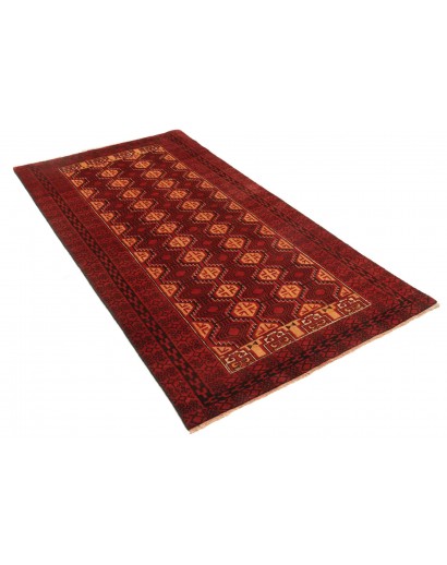 Tappeto Baluch Persia marrone arancione 103x201