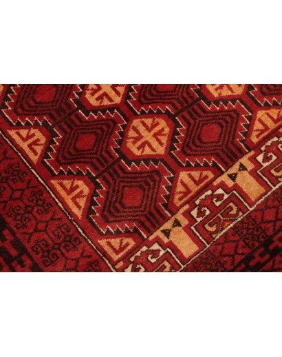 Tappeto Baluch Persia marrone arancione 103x201