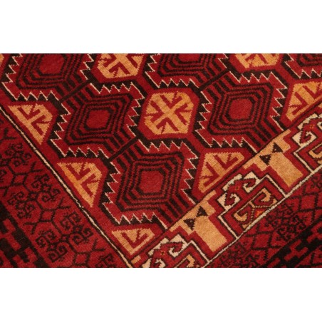Tappeto Baluch Persia marrone arancione 103x201