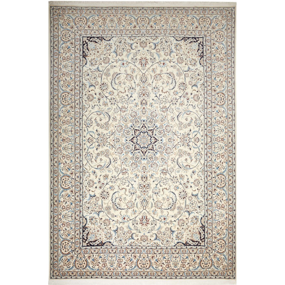 Tappeto Nain 9La Persia bianco 253x367 Tappeto Nain 9La Persia bianco 253x367