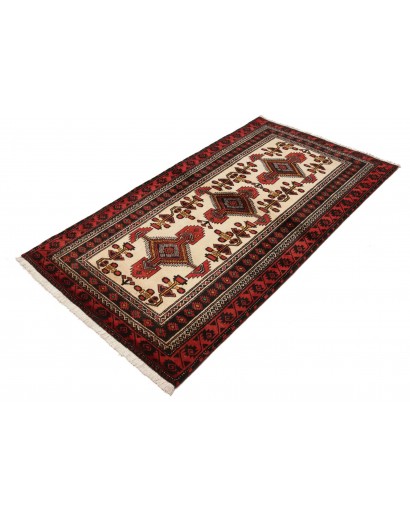 Tappeto Baluch Persia blu marrone 108x194