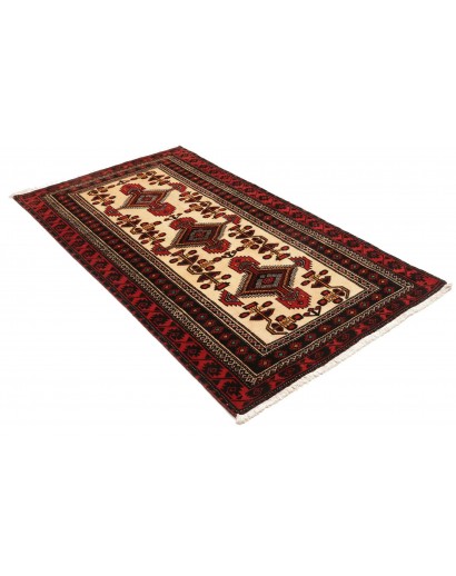 Tappeto Baluch Persia blu marrone 108x194