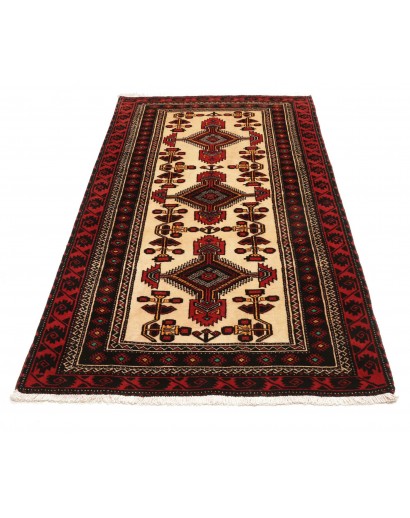 Tappeto Baluch Persia blu marrone 108x194