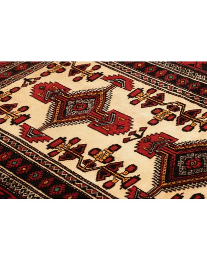 Tappeto Baluch Persia blu marrone 108x194