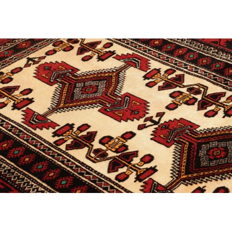 Tappeto Baluch Persia blu marrone 108x194