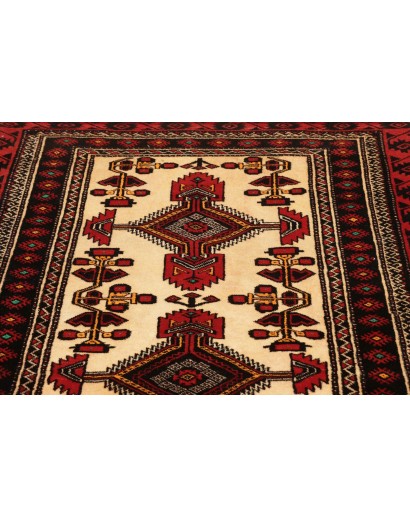 Tappeto Baluch Persia blu marrone 108x194