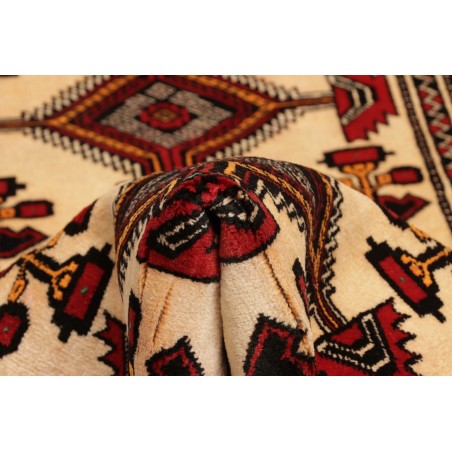 Tappeto Baluch Persia blu marrone 108x194