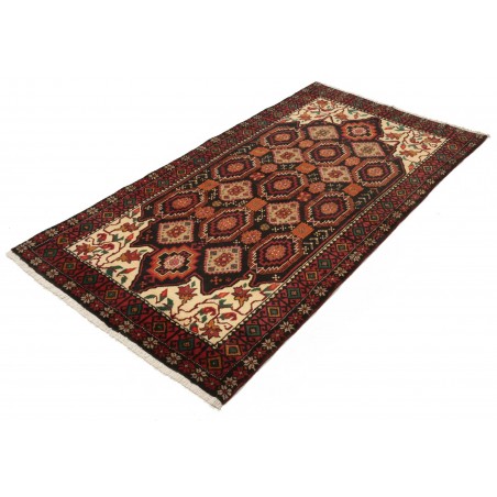 Tappeto Baluch Persia grigio marrone 104x194