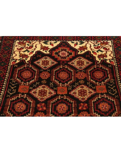 Tappeto Baluch Persia grigio marrone 104x194