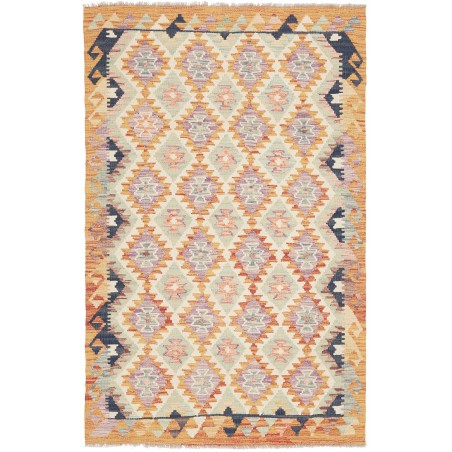 Tappeto Kilim Afghanistan beige marrone 114x176