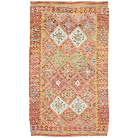 Tappeto Kilim Afghanistan marrone 122x208
