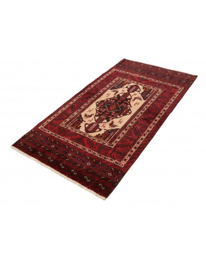 Tappeto Baluch Persia marrone arancione 103x190