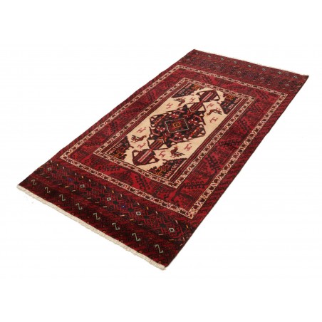 Tappeto Baluch Persia marrone arancione 103x190