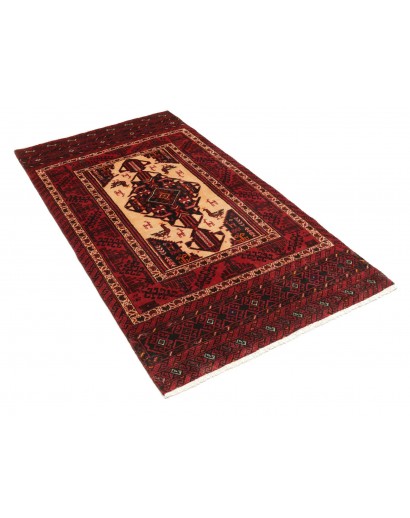 Tappeto Baluch Persia marrone arancione 103x190