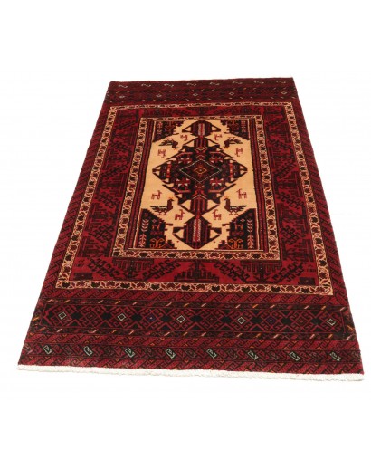 Tappeto Baluch Persia marrone arancione 103x190