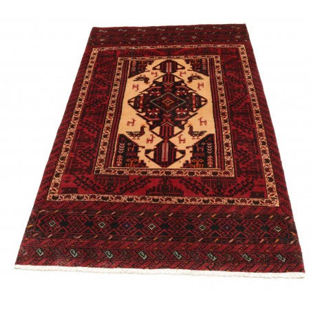 Tappeto Baluch Persia marrone arancione 103x190