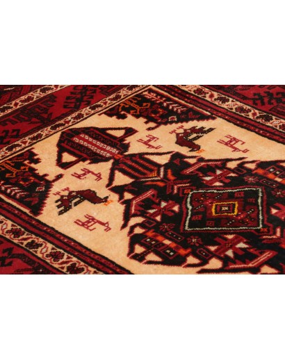Tappeto Baluch Persia marrone arancione 103x190