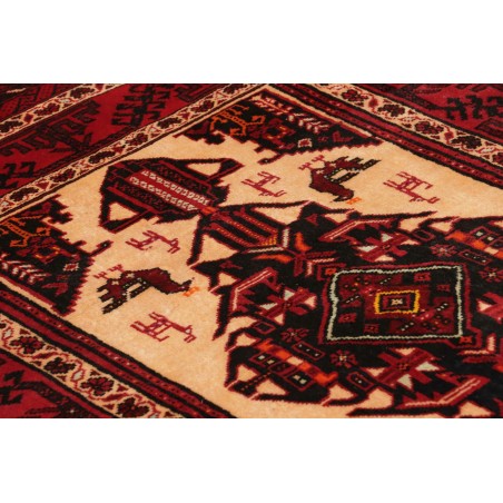 Tappeto Baluch Persia marrone arancione 103x190