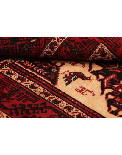 Tappeto Baluch Persia marrone arancione 103x190