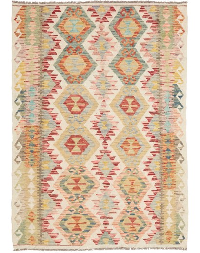 Tappeto Kilim Afghanistan marrone 123x172