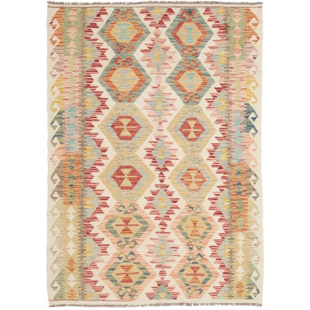 Tappeto Kilim Afghanistan marrone 123x172