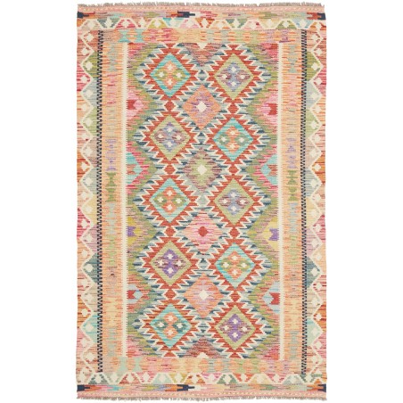 Tappeto Kilim Afghanistan marrone grigio 120x190