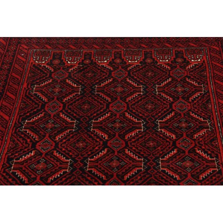 Tappeto Baluch Persia marrone rosso 107x200