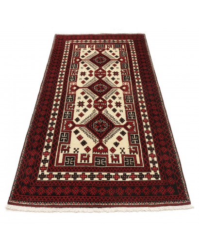 Tappeto Baluch Persia grigio beige 95x197