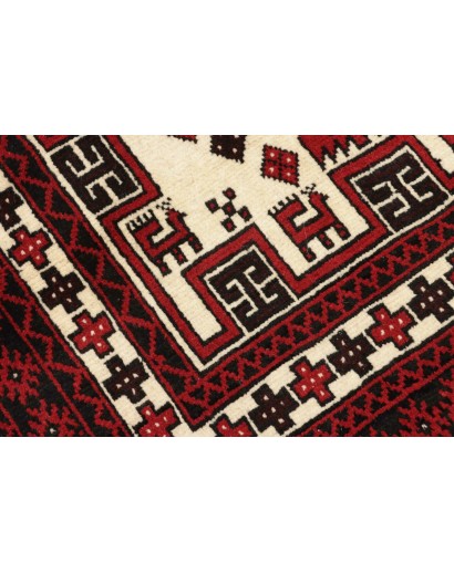 Tappeto Baluch Persia grigio beige 95x197
