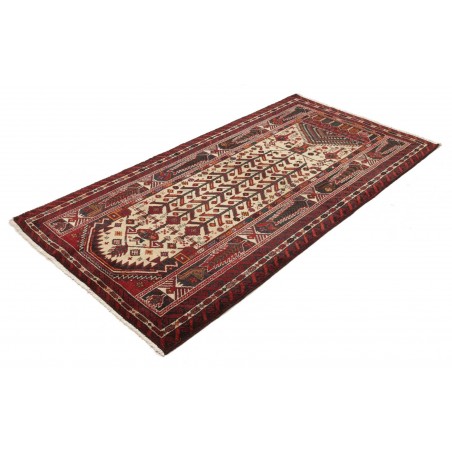 Tappeto Baluch Persia marrone giallo 108x205