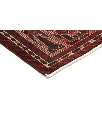 Tappeto Baluch Persia marrone giallo 108x205