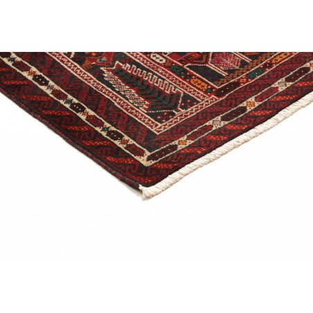 Tappeto Baluch Persia marrone giallo 108x205