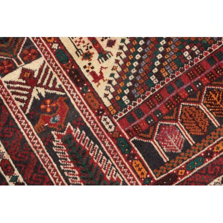 Tappeto Baluch Persia marrone giallo 108x205