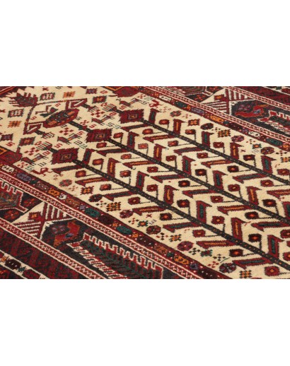 Tappeto Baluch Persia marrone giallo 108x205