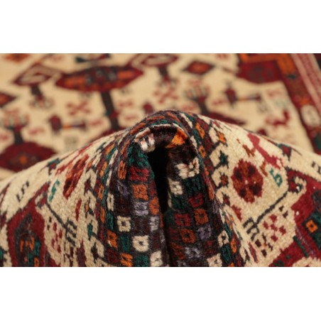 Tappeto Baluch Persia marrone giallo 108x205