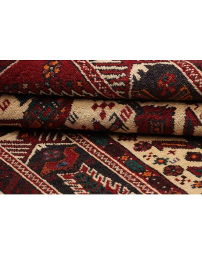 Tappeto Baluch Persia marrone giallo 108x205