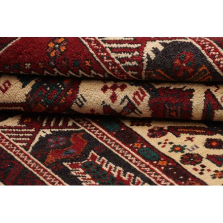 Tappeto Baluch Persia marrone giallo 108x205