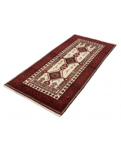 Tappeto Baluch Persia marrone bianco 95x192
