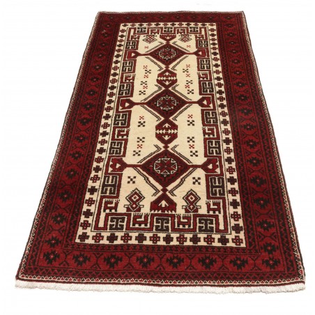 Tappeto Baluch Persia marrone bianco 95x192