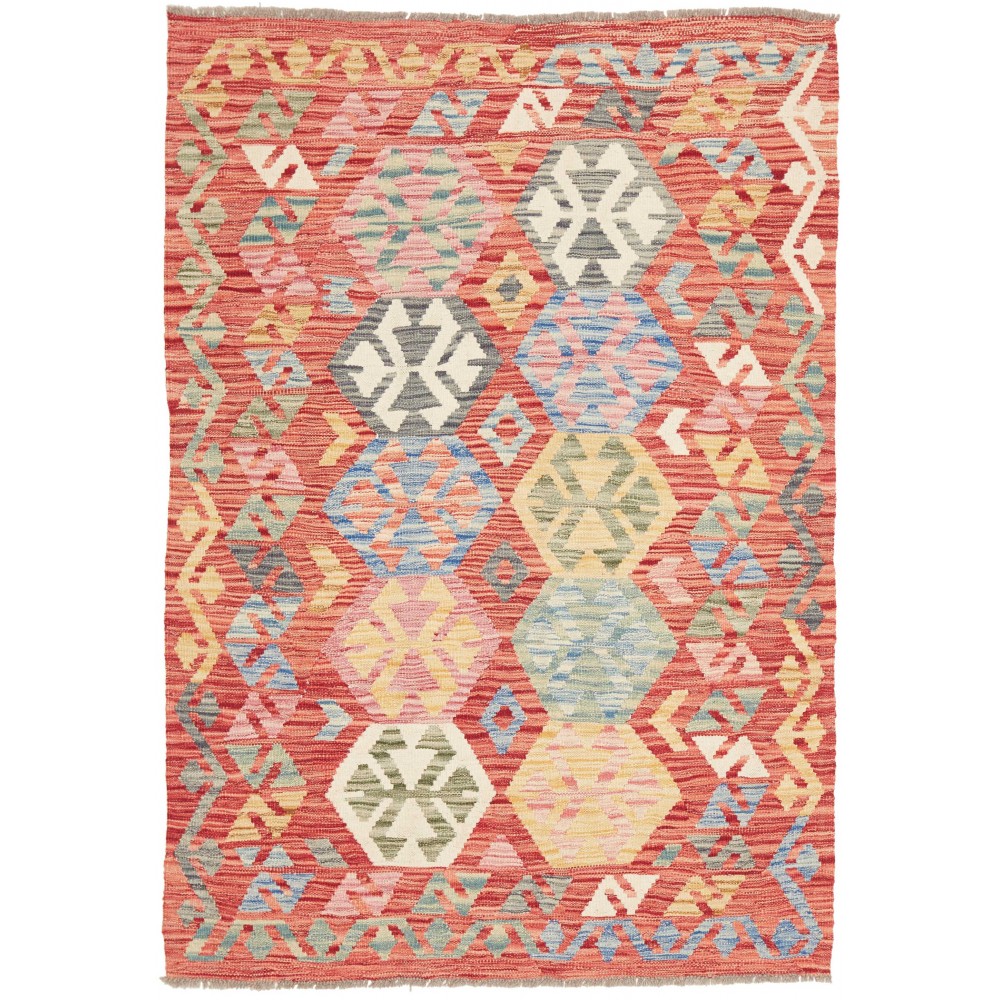 Tappeto Kilim Afghanistan marrone 122x173 Tappeto Kilim Afghanistan marrone 122x173