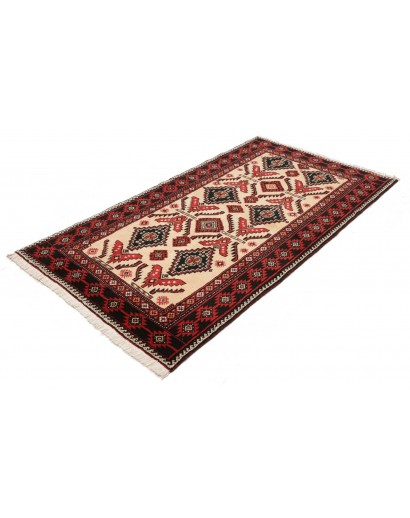 Tappeto Baluch Persia blu giallo 110x200