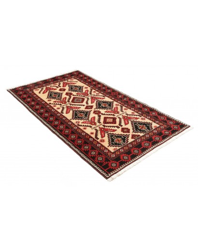 Tappeto Baluch Persia blu giallo 110x200