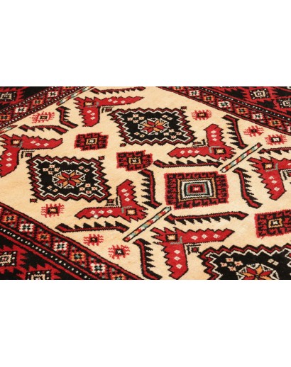 Tappeto Baluch Persia blu giallo 110x200
