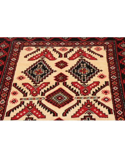 Tappeto Baluch Persia blu giallo 110x200