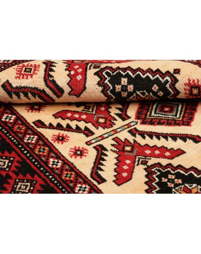 Tappeto Baluch Persia blu giallo 110x200