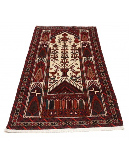 Tappeto Baluch Persia marrone giallo 101x191