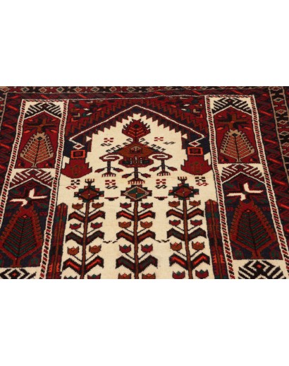 Tappeto Baluch Persia marrone giallo 101x191