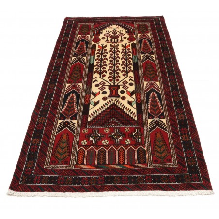 Tappeto Baluch Persia grigio giallo 108x208
