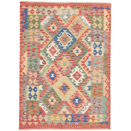 Tappeto Kilim Afghanistan marrone 125x172
