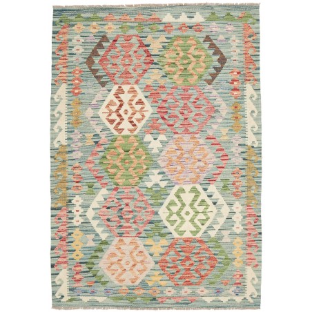 Tappeto Kilim Afghanistan marrone 128x181